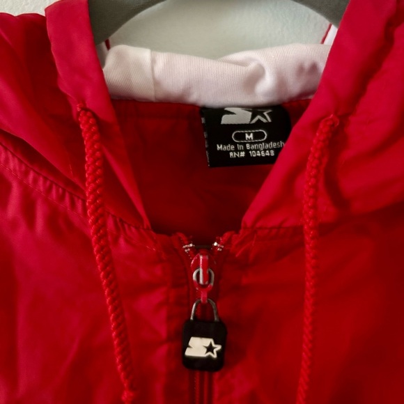 Mens Starter Jacket Ohio State Buckeyes Red Full Zip size medium - Picture 5 of 12